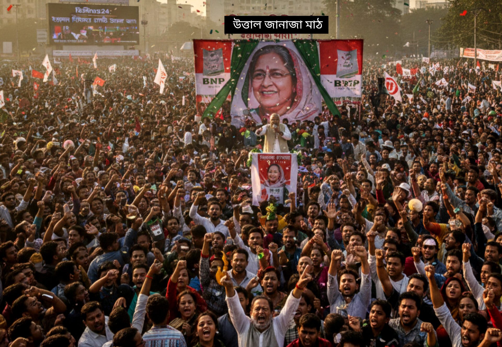 হাসিনার বিচারের দাবিতে উত্তাল জনতা: বেগম জিয়ার কারাবাস নিয়ে নজরুলের ক্ষোভ