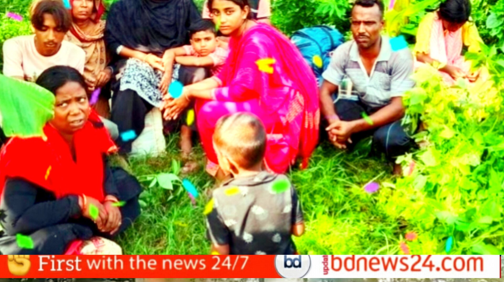 বারাদি সীমান্তে নারী-শিশুসহ আটক ১০